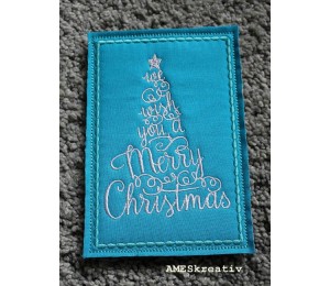 Stickdatei - ITH Postkarte Christmas Tree